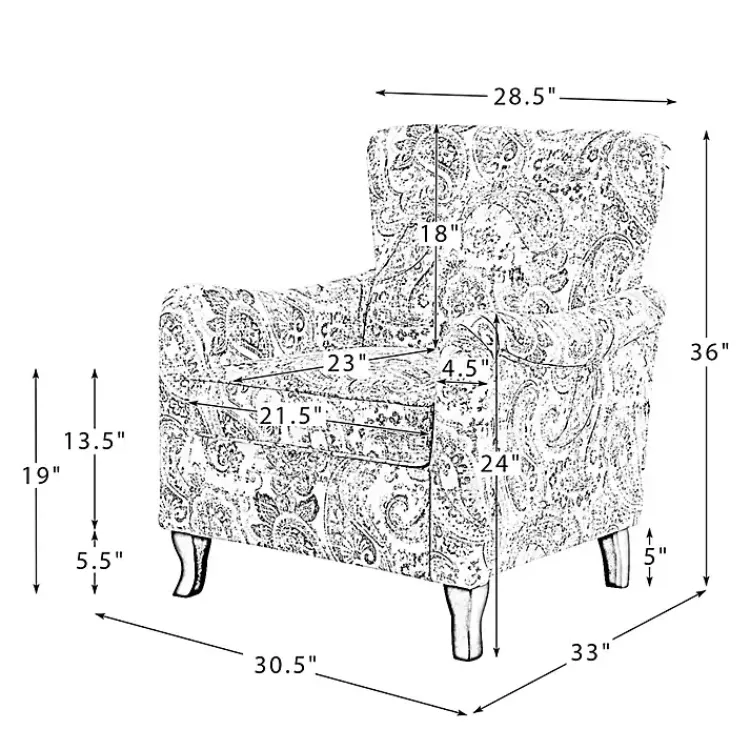 Accent Chairs-Kirklands Home Nicola Beige Linen Upholstered Armchair Tan