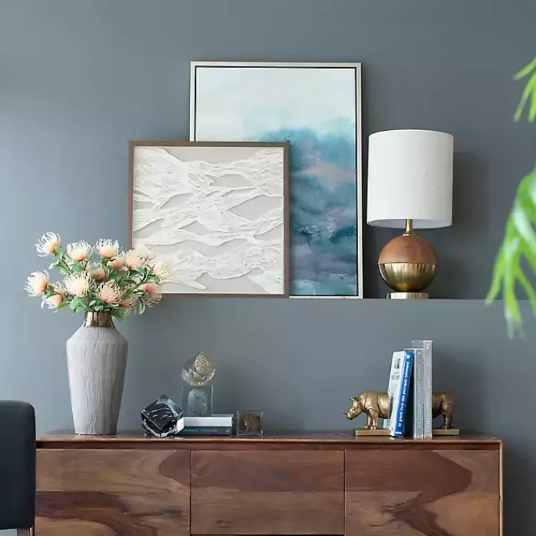 Wall Plaques-Kirklands Home Abstract Rice Paper Framed Wall Plaque