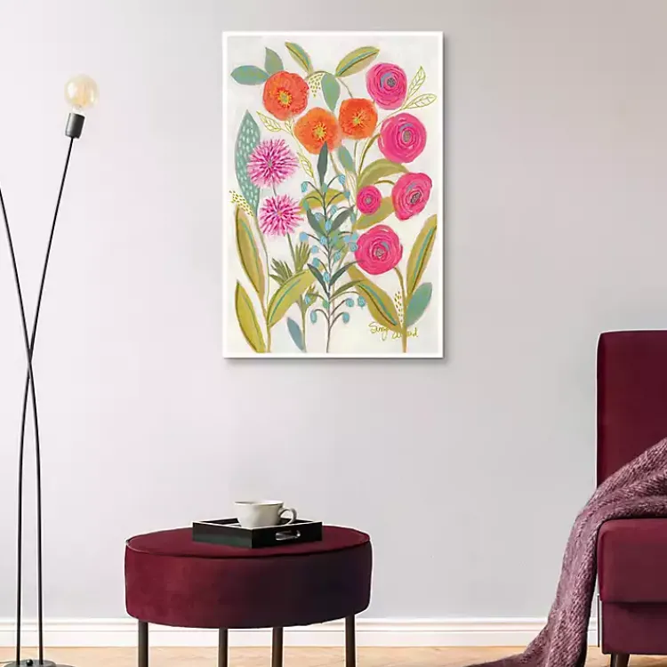 Framed Art-Kirklands Home Joyful Garden VII Framed Canvas Art Print Multi