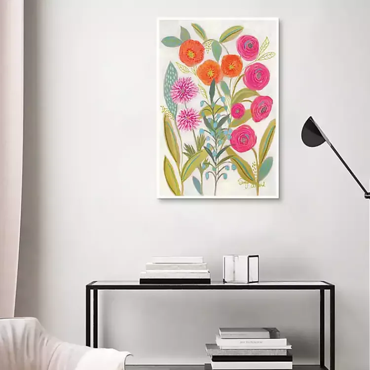 Framed Art-Kirklands Home Joyful Garden VII Framed Canvas Art Print Multi