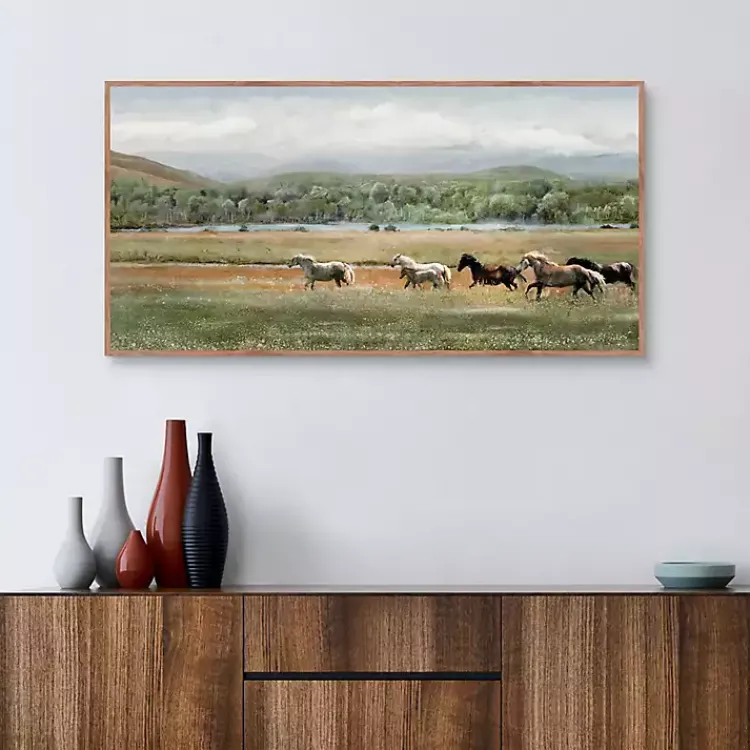 Canvas Art-Kirklands Home Summer Herd Framed Canvas Art Print