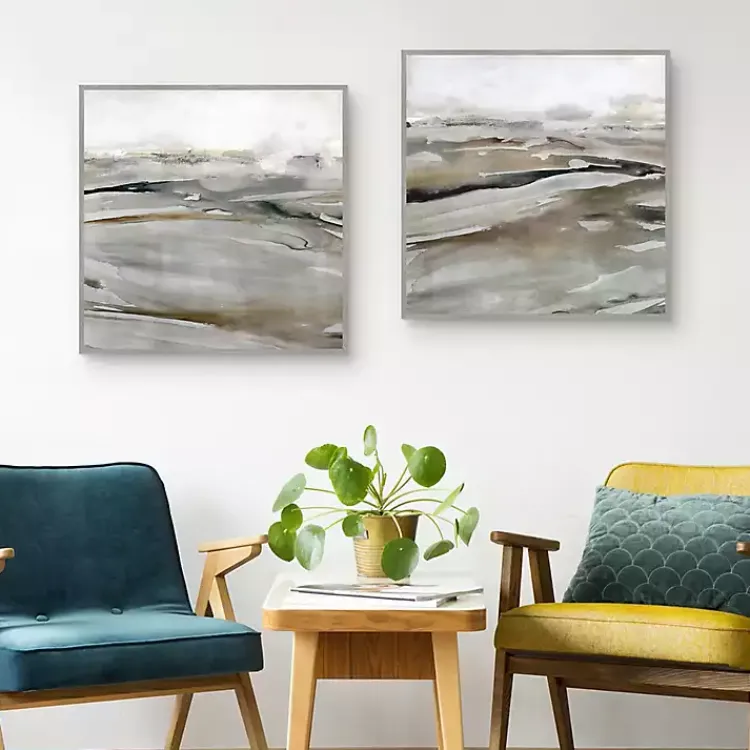 Framed Art-Kirklands Home Windblown Sands Framed Canvas Art Prints, Set of 2