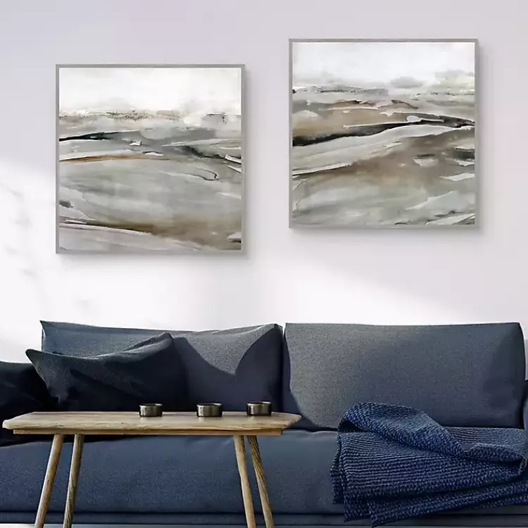 Framed Art-Kirklands Home Windblown Sands Framed Canvas Art Prints, Set of 2
