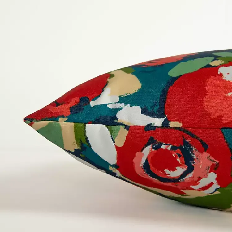Outdoor Cushions & Pillows-Kirklands Home Multicolor Abstract Floral Outdoor Pillow, 22 in.