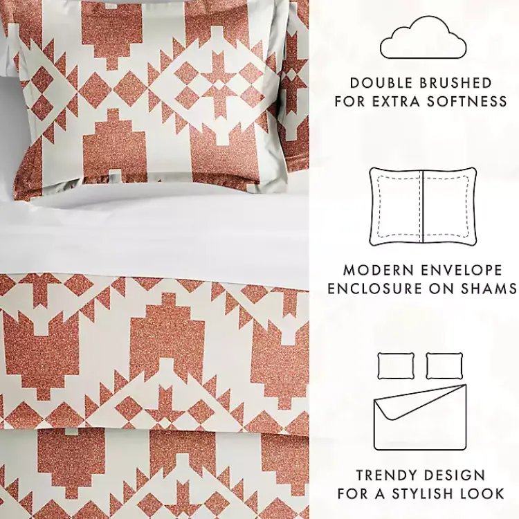 Duvets-Kirklands Home Clay Adobe Diamond 2-pc. Twin Duvet Cover Set