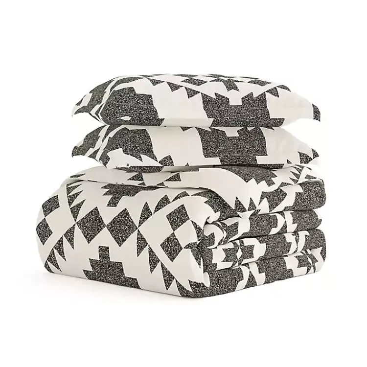 Duvets-Kirklands Home Gray Adobe Diamond 2-pc. Twin Duvet Cover Set