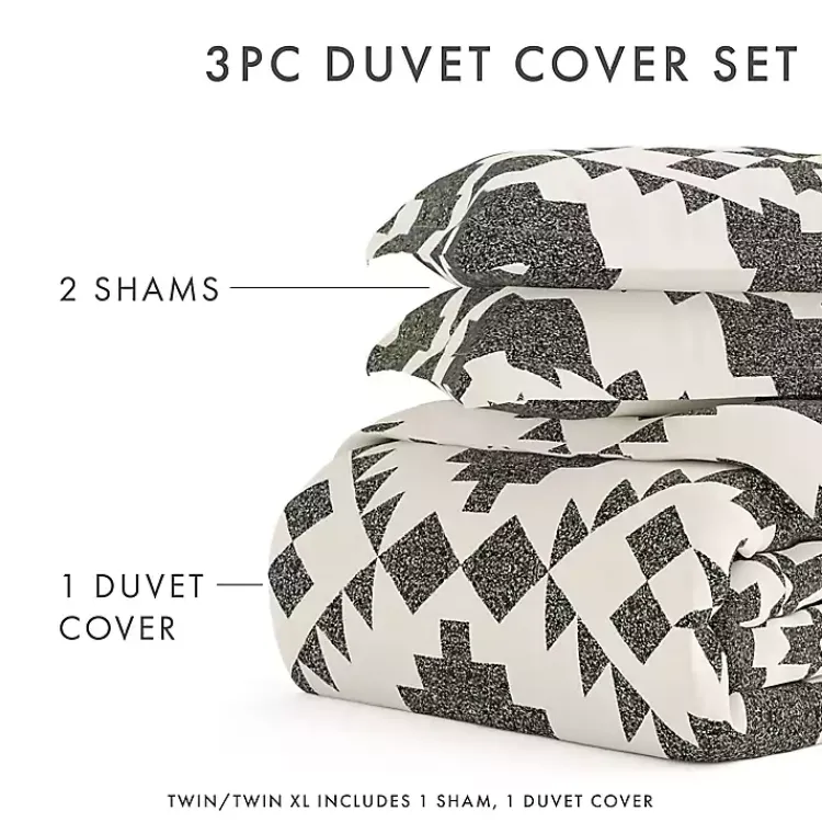 Duvets-Kirklands Home Gray Adobe Diamond 2-pc. Twin Duvet Cover Set