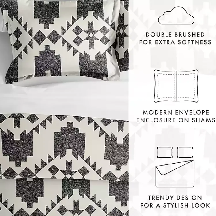 Duvets-Kirklands Home Gray Adobe Diamond 2-pc. Twin Duvet Cover Set