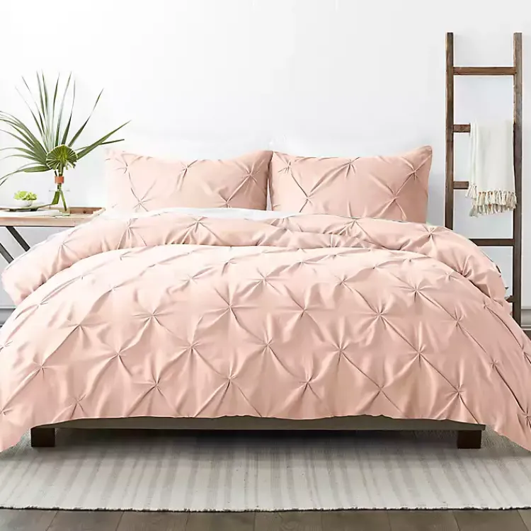 Duvets-Kirklands Home Blush Pinched 2-pc. Twin Duvet Cover Set Pink