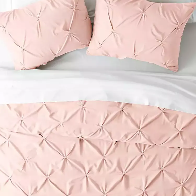 Duvets-Kirklands Home Blush Pinched 2-pc. Twin Duvet Cover Set Pink