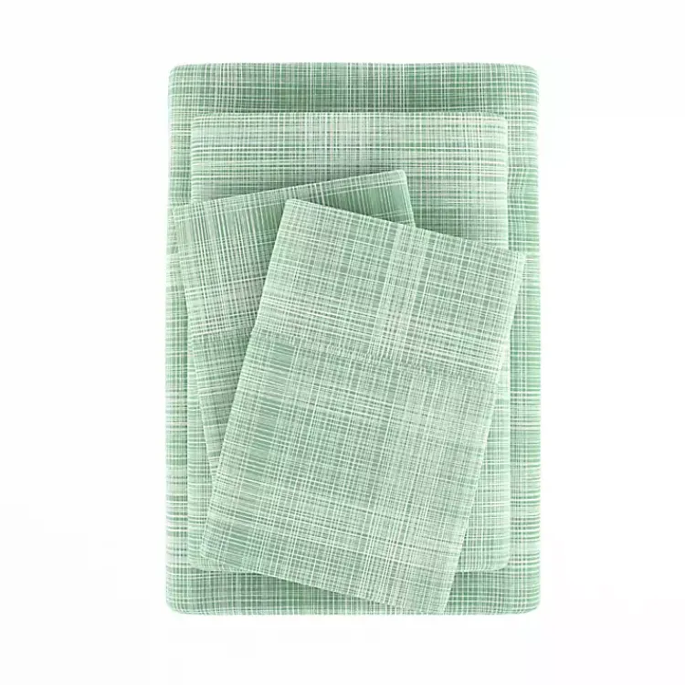 Bed Sheets-Kirklands Home Soft Thatch 3-pc. Twin Sheet Set Green