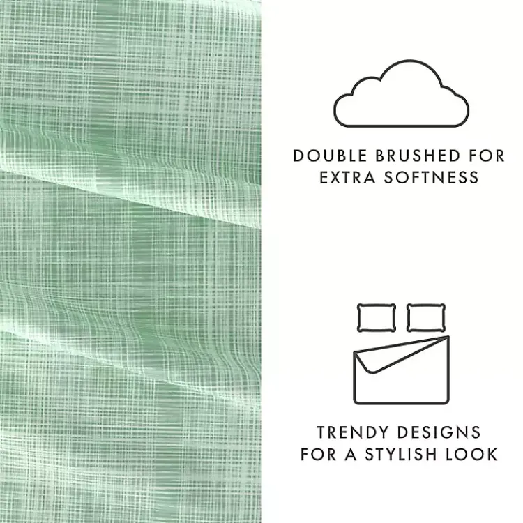 Bed Sheets-Kirklands Home Soft Thatch 3-pc. Twin Sheet Set Green