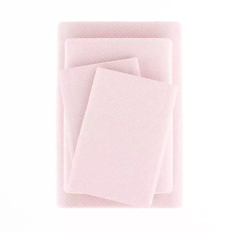 Bed Sheets-Kirklands Home Tiny Hearts 3-pc. Twin Sheet Set Pink