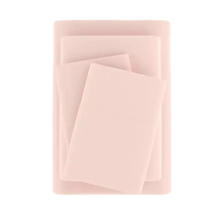 Bed Sheets-Kirklands Home Blush Ultra Soft 3-pc. Twin Sheet Set Pink