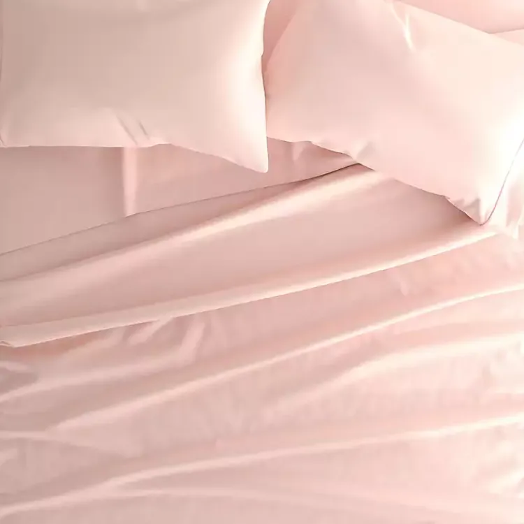 Bed Sheets-Kirklands Home Blush Ultra Soft 3-pc. Twin Sheet Set Pink