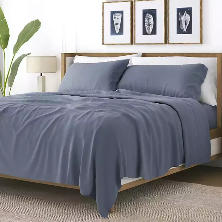 Bed Sheets-Kirklands Home Stone Ultra Soft 3-pc. Twin XL Sheet Set Gray