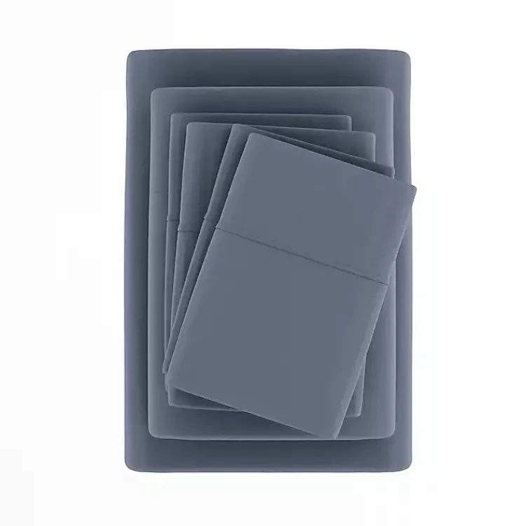 Bed Sheets-Kirklands Home Stone Ultra Soft 6-pc. Full Sheet Set Gray