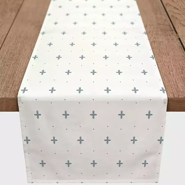 Table Linens-Kirklands Home Blue French Country Table Runner, 72 in.