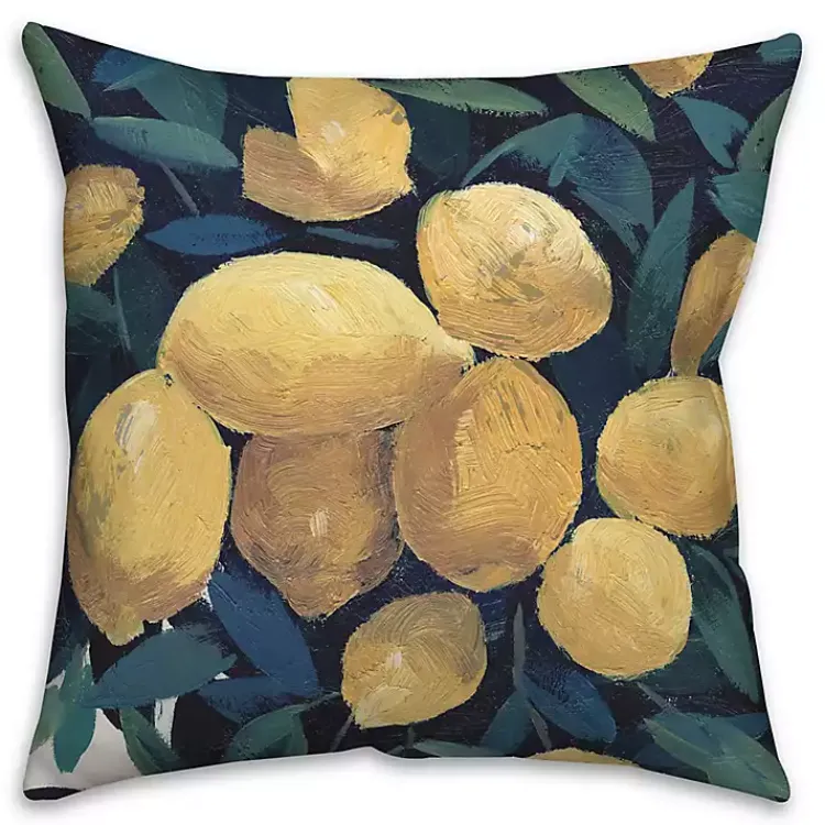 Outdoor Cushions & Pillows-Kirklands Home Lemon Tree Outdoor Throw Pillow