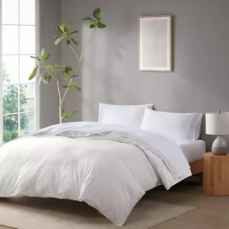 Bed Sheets-Kirklands Home Elegant Geo Hem Microfiber 4-pc. Full Sheet Set