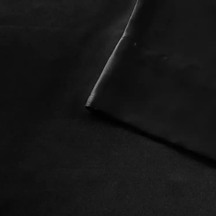 Bed Sheets-Kirklands Home Satin Standard 2-pc. Pillow Case Set Black