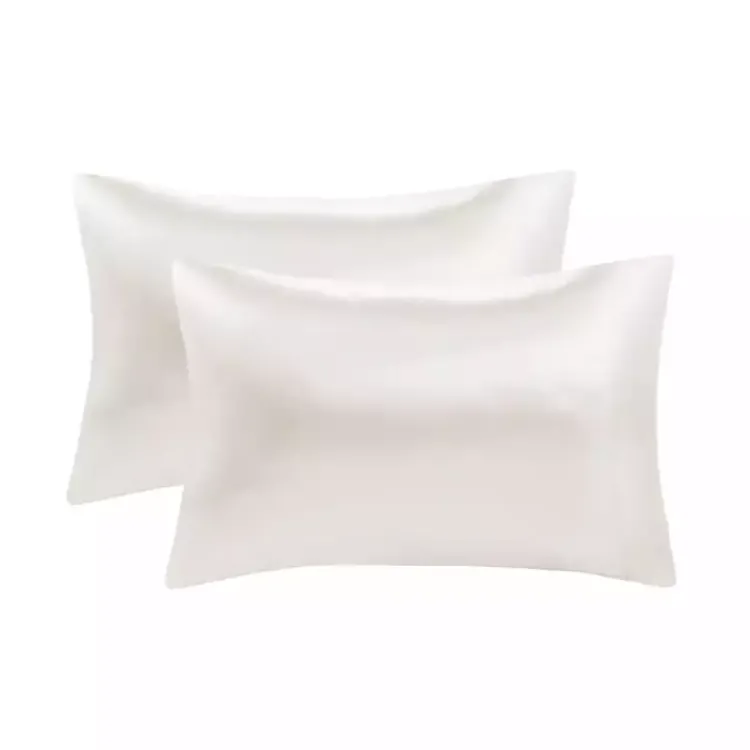 Bed Sheets-Kirklands Home Satin Standard 2-pc. Pillow Case Set Ivory