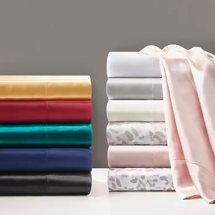 Bed Sheets-Kirklands Home Satin King 2-pc. Pillow Case Set Ivory