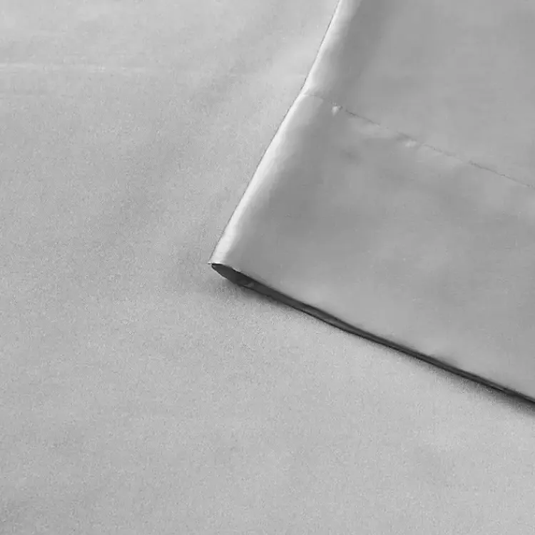 Bed Sheets-Kirklands Home Light Satin King 2-pc. Pillow Case Set Gray