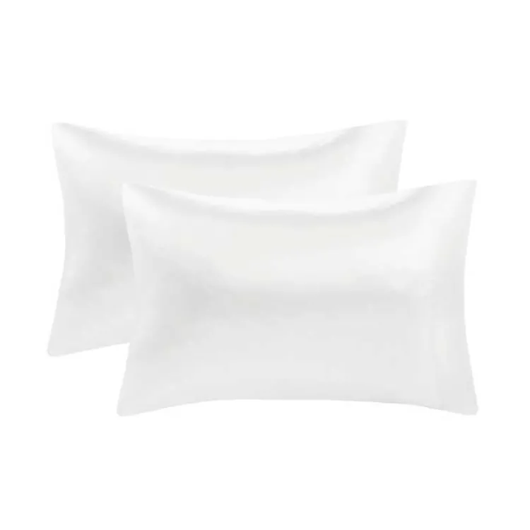 Bed Sheets-Kirklands Home Satin 6-pc. Full Sheet Set White
