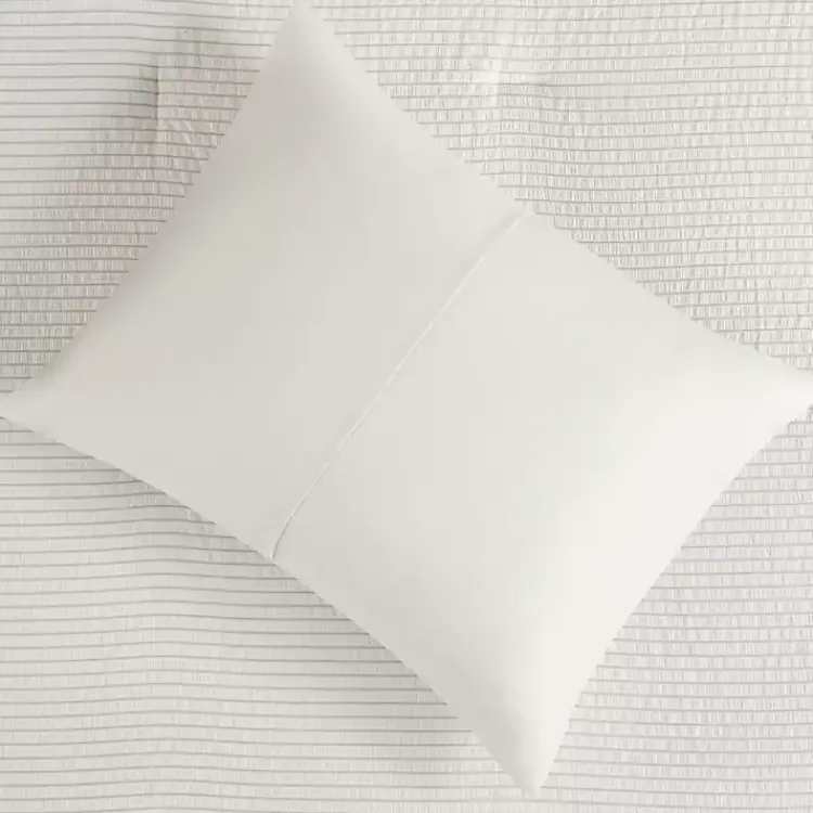 Comforters-Kirklands Home Seersucker 3-pc. Full/Queen Comforter Set Ivory