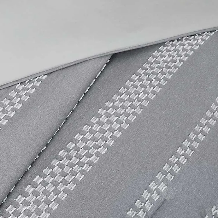 Comforters-Kirklands Home Jacquard 5-pc. California King Comforter Set Gray