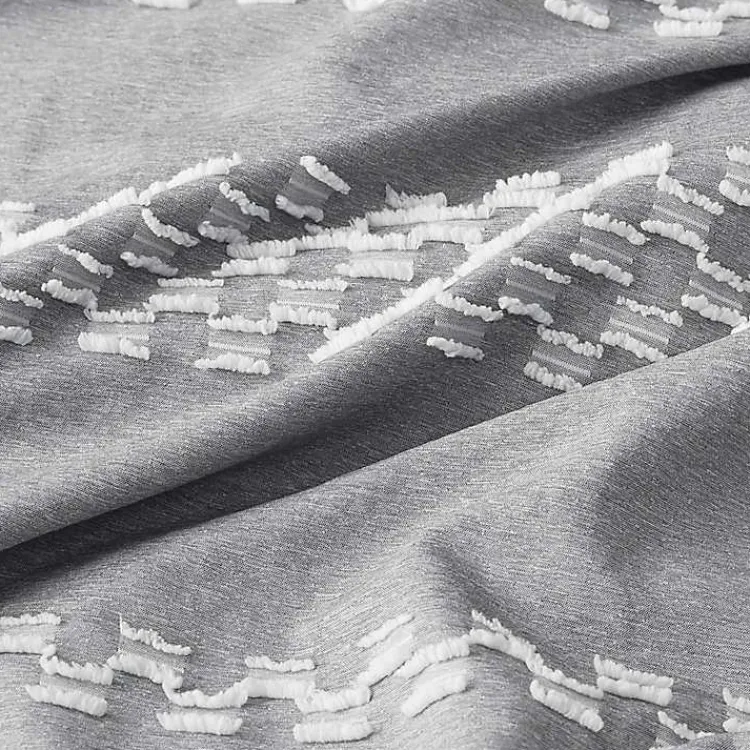 Comforters-Kirklands Home Jacquard 5-pc. California King Comforter Set Gray