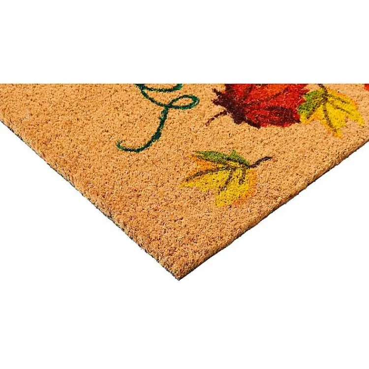 Doormats-Kirklands Home Fall Pumpkin Coir Doormat