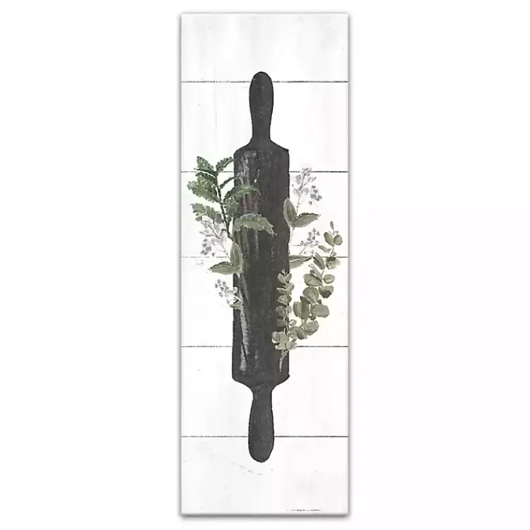 Canvas Art-Kirklands Home Rolling Pin with Botanicals Canvas Art Print