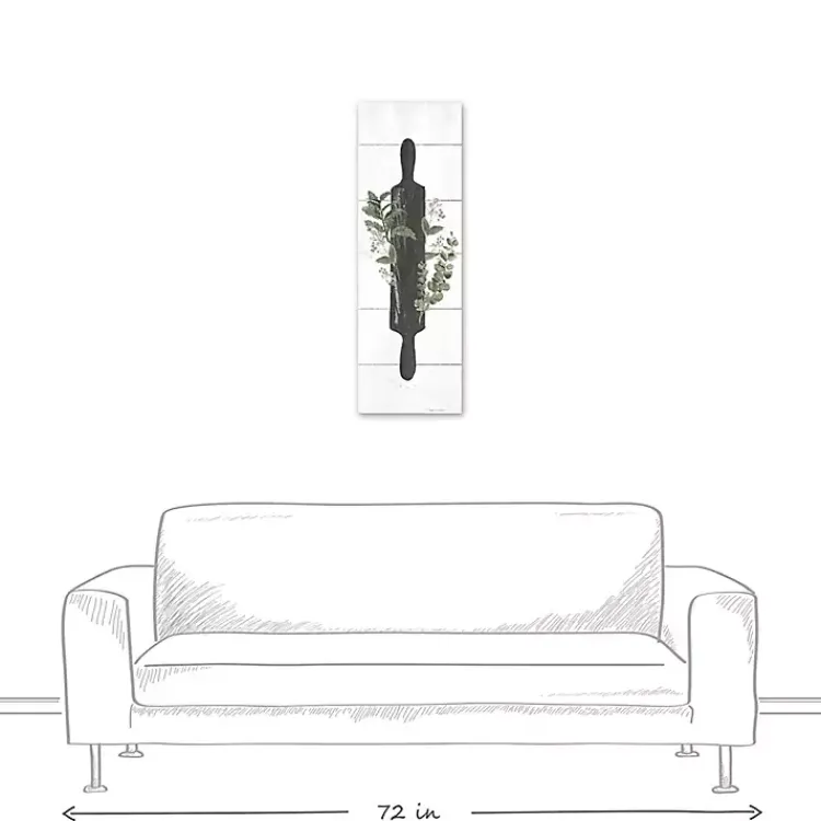 Canvas Art-Kirklands Home Rolling Pin with Botanicals Canvas Art Print