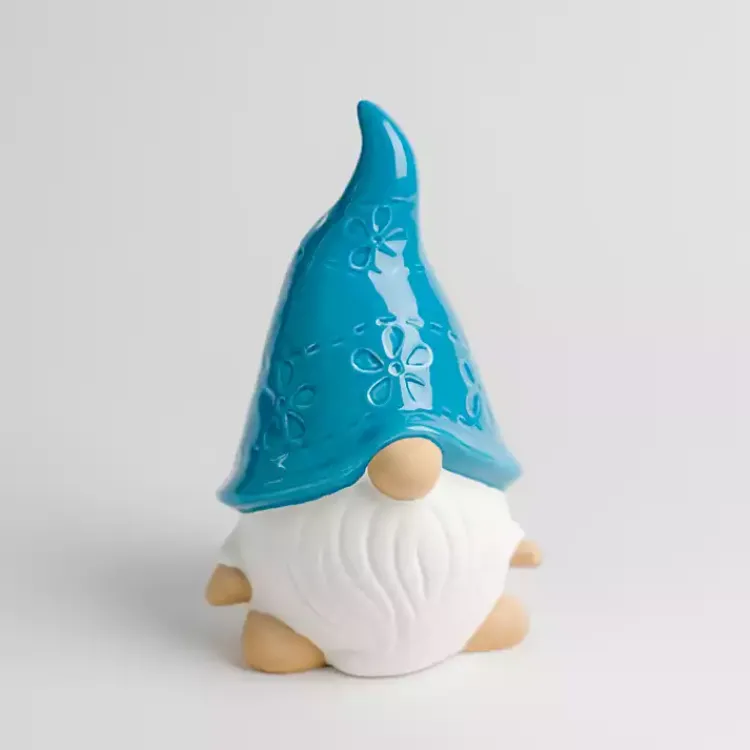 Garden Statues-Kirklands Home Turquoise Gnome Outdoor Statue