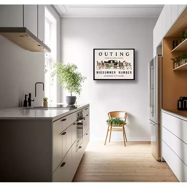 Framed Art-Kirklands Home Vintage Midsummer Magazine Cover Framed Wall Art