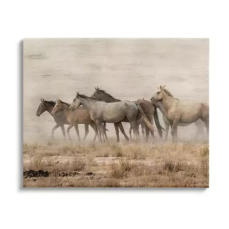 Canvas Art-Kirklands Home Galloping Horse Herd Canvas Art Print, 40x30 in.