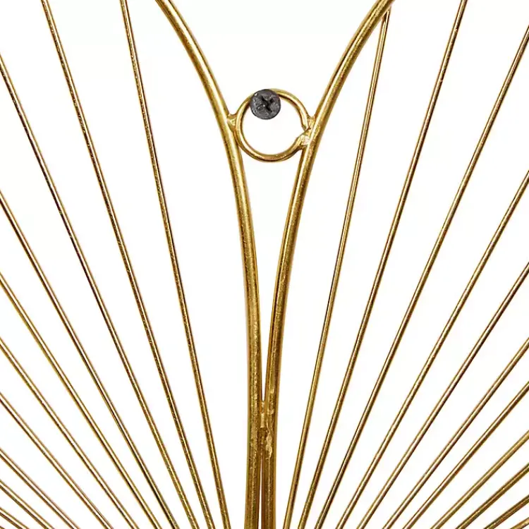 Wall Plaques-Kirklands Home Metal Frame Floral Wall Plaques, Set of 3 Gold