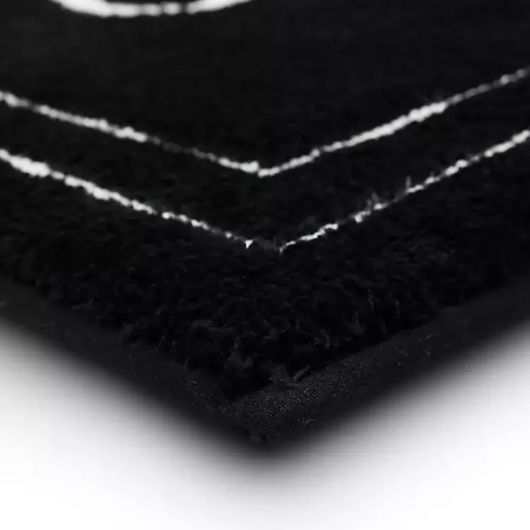 Bathroom Rugs-Kirklands Home & White Black
