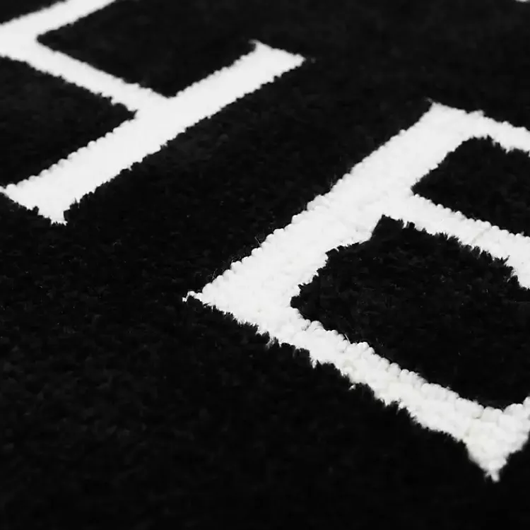 Bathroom Rugs-Kirklands Home & White Black