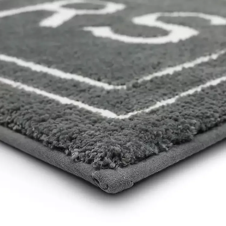 Bathroom Rugs-Kirklands Home & White Gray