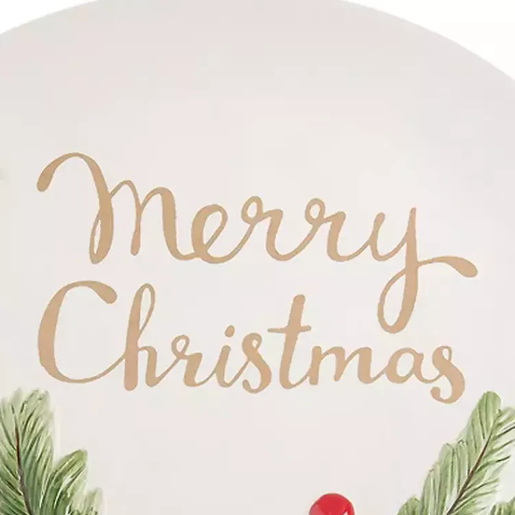 Serving & Entertaining-Kirklands Home Merry Christmas Round Serving Platter