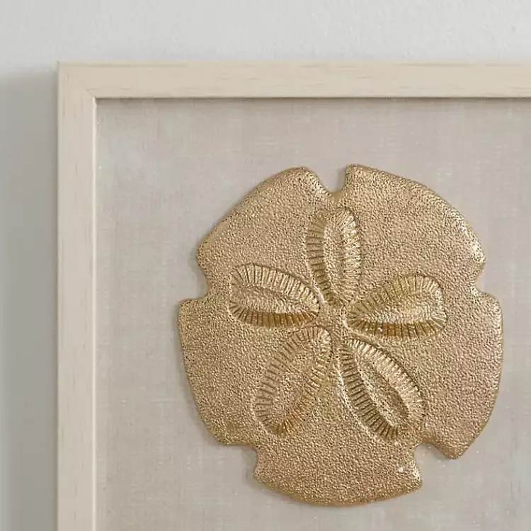 Wall Plaques-Kirklands Home Ivory and Gold Shell Shadow Wall Plaques, Set of 3