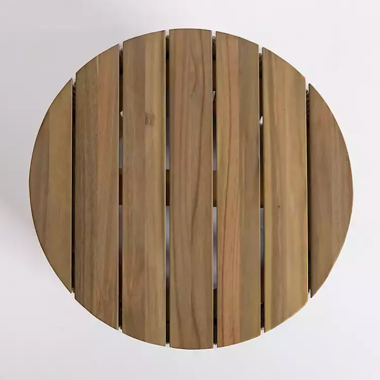 Outdoor Tables-Kirklands Home Seaside Outdoor Accent Table Brown