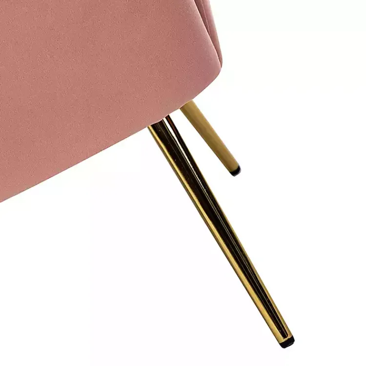 Sofas & Loveseats-Kirklands Home Donata Velvet Tufted Loveseat Pink