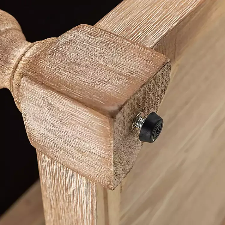 Benches & Ottomans-Kirklands Home Tufted Rectangle Wood Ottoman Ivory