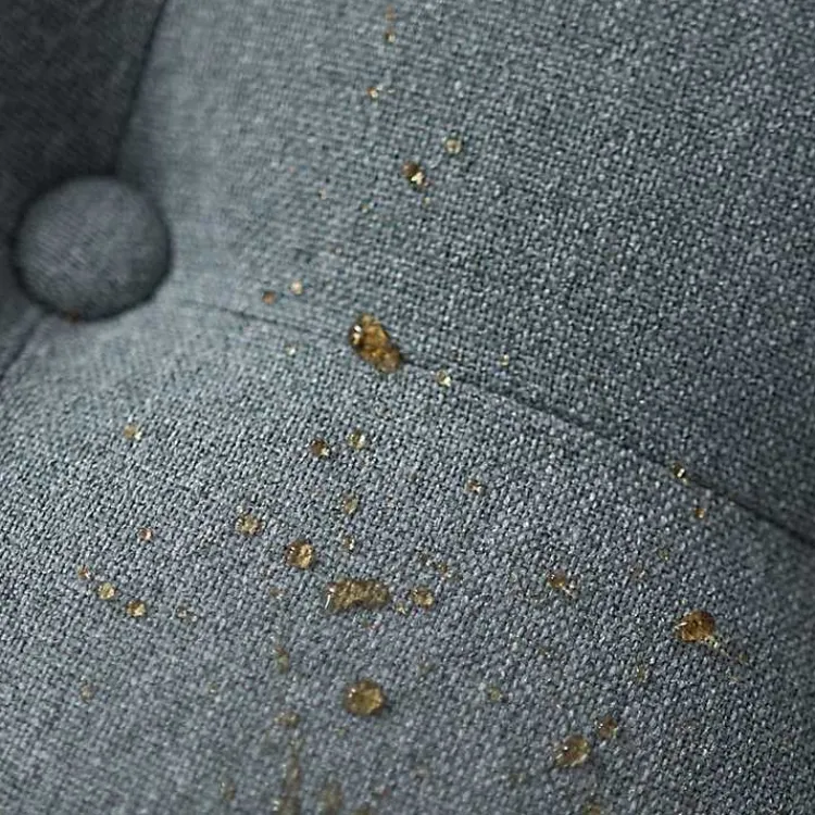 Benches & Ottomans-Kirklands Home Round Cepheus Tufted Ottoman Blue