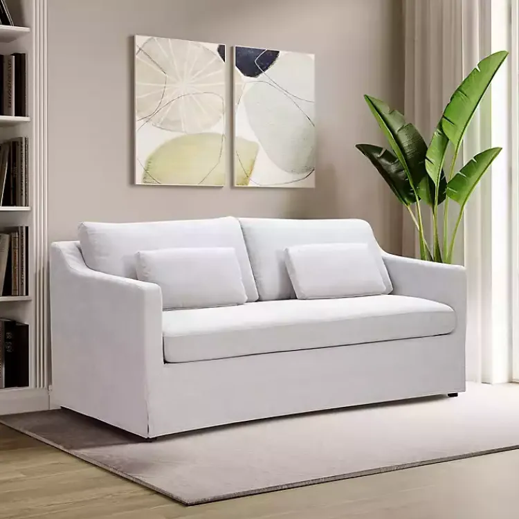 Sofas & Loveseats-Kirklands Home Oatmeal Roosevelt Sofa Tan