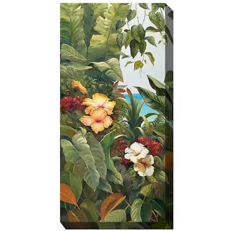 Outdoor Wall Decor-Kirklands Home Entwined I Outdoor Canvas Art Print Green